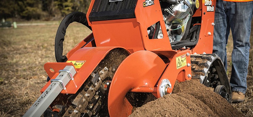 Walk-Behind Trenchers Improve Job-Site Productivity