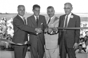 Ribbon cutting ceremony for factory opening
